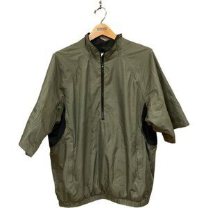 Footjoy FJ DryJoys Tour Collection Mens Pullover Jacket Size L Green/Black